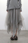 Marc Le Bihan 2590 series triple silk skirt collection French handmade MLB-2590-ZZHUI PEARL GREY